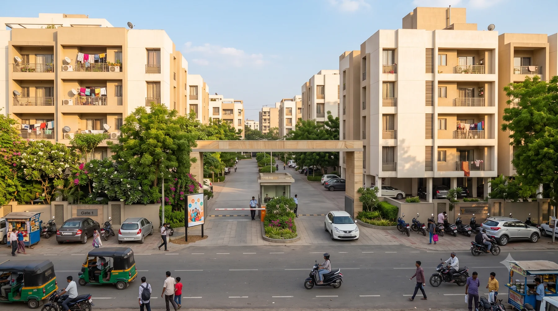 Residential entrance supported by SmartVision Gate